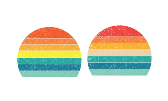 Grungy Retro Sunset Svg: A Designer's Stitch Test