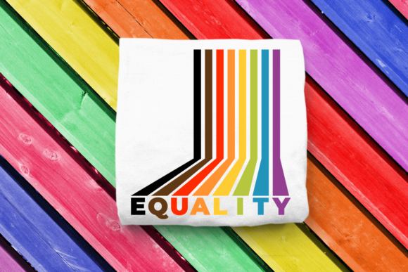 LGBT POC Equality with Retro Stripes SVG Review