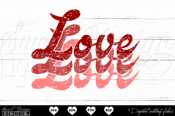 Retro Love Svg, Distressed Svg: A Designer's Review